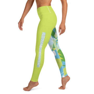 The Inner Swish Graphic Legging Complete your inner sports enthusiast Inner Swish Graphic Tee, with these fashionable and comfortable Graphic Leggings. Crafted from a cotton feel fabric, these high-waisted cut 4-way stretch leggings will support you durin