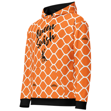Queen Swish Orange Net Pullover Hoodie