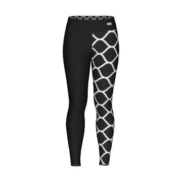 Black Elegant Net Sleeve Leggings