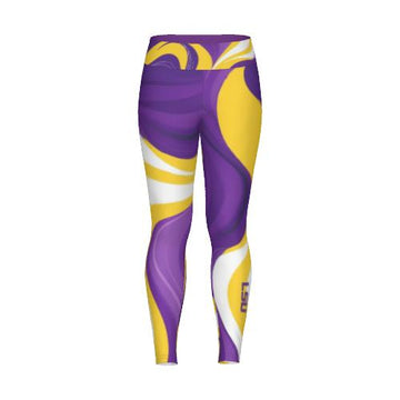 LSU Tigers Leggings with Tiger-Inspired Design