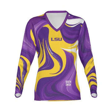LSU Tigers Queen Swish LUX LS Tee - Limited Edition