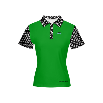 Dimples and Green Slim Fit Short-Sleeve Polo Shirt