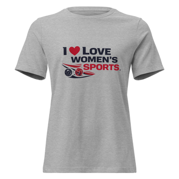 I Love Women's Sports Grey Tee