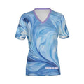 Lavender Blue Swish Short Sleeve V-Neck Tee Dress to impress at the gym or the office in the Lavender Blue Swish SS V-Neck Tee. Made from breathable & comfortable brush tricot fabric. Stunning! Women Go Swish
