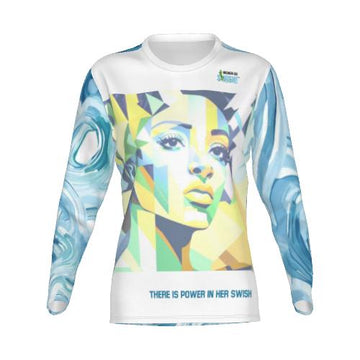 Women's Long Sleeve Graphic Tee - All Hail to the Queen All hail to the Queen! Show off your beauty, power, and authenticity in a Women Go Swish Long Sleeve Graphic Tee. This sports performance tee brings you in touch with your inner swish! Crafted from b