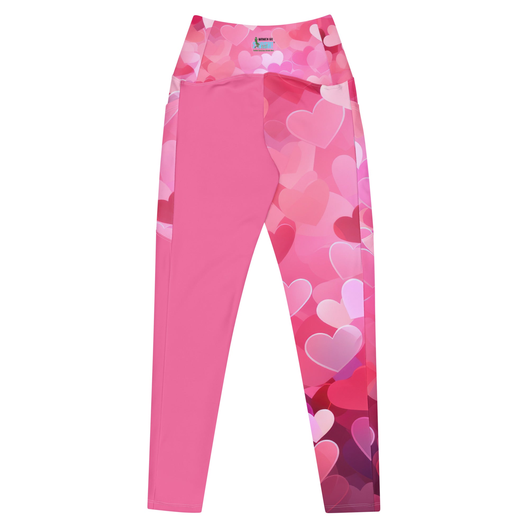 "I Love Women's Sports" Multi-pink Leggings with Pockets