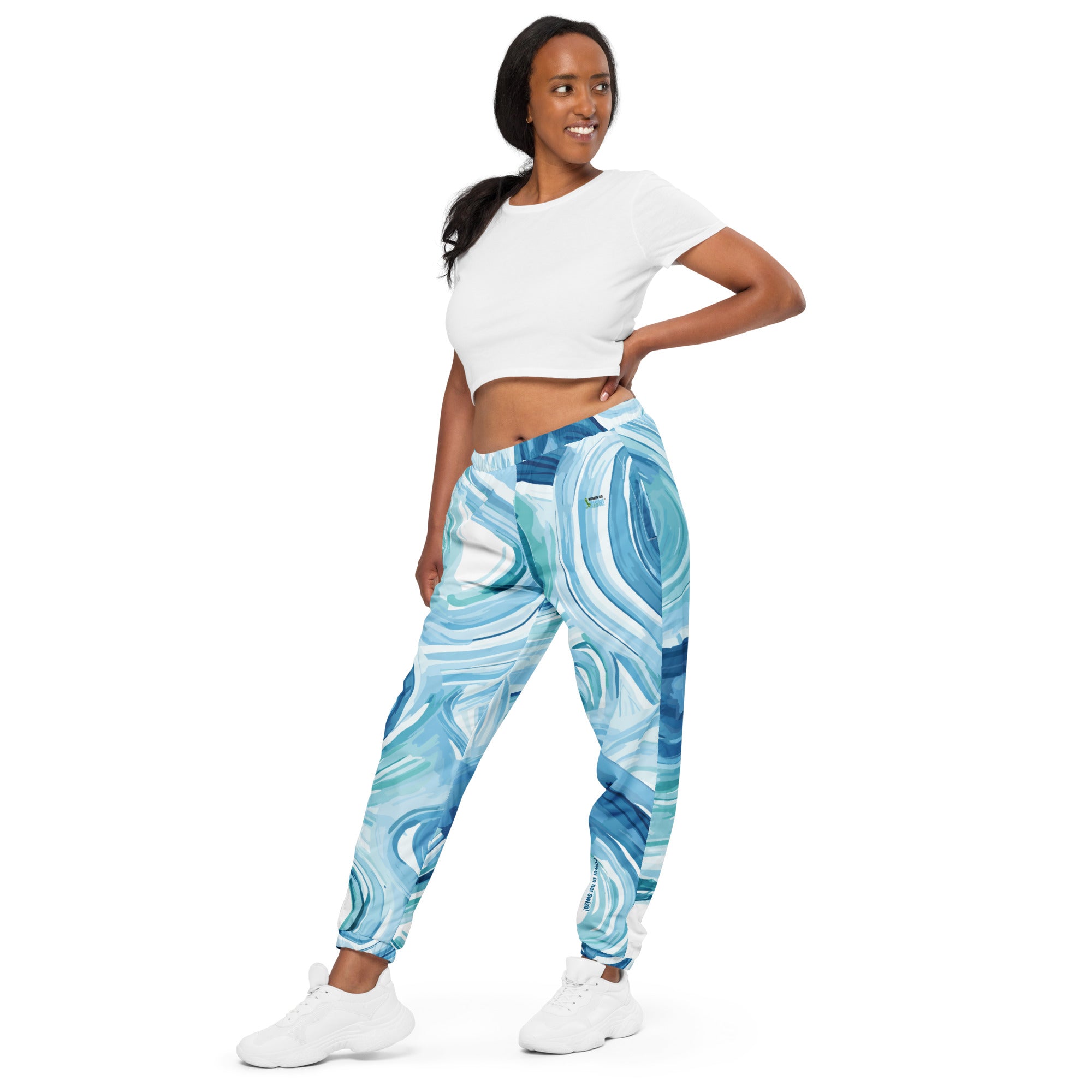 Blue Whirlwind Warmup Pants