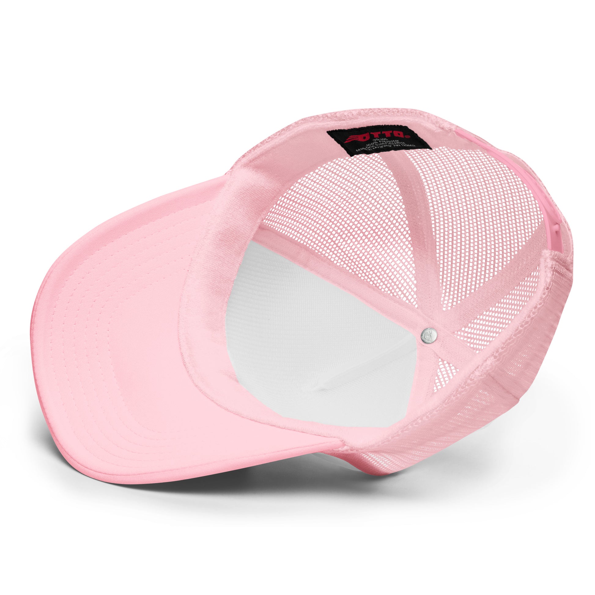 Women Go Swish Embroidered Trucker Hat Add a touch of fashion to your look with this stylish Women Go Swish embroidered foam trucker hat! Made with high-quality polyester and foam, it has a premium appearance and sensation. With an adjustable snap and mes
