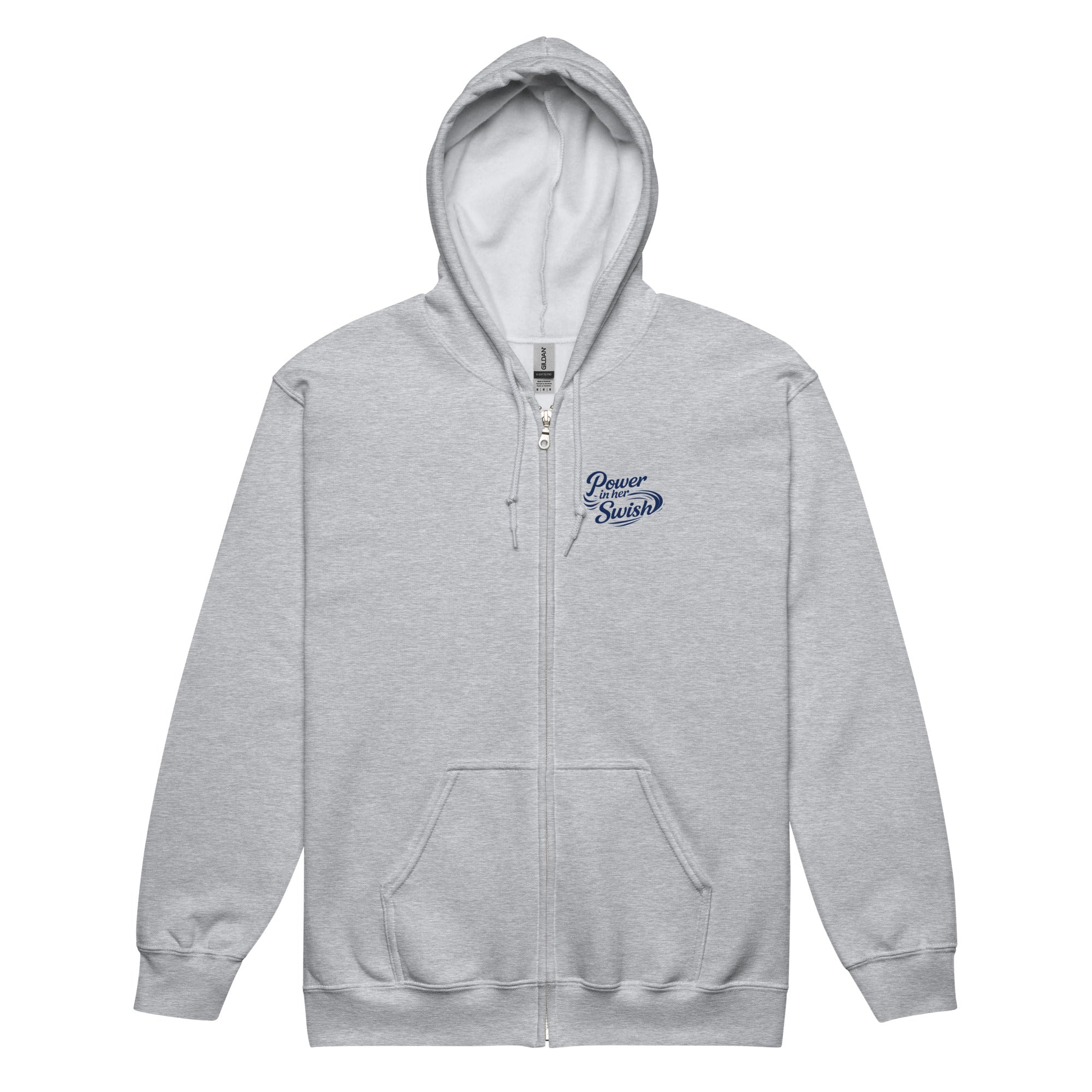 I Love Women's Sports Grey Unisex Zip-up Hoodie